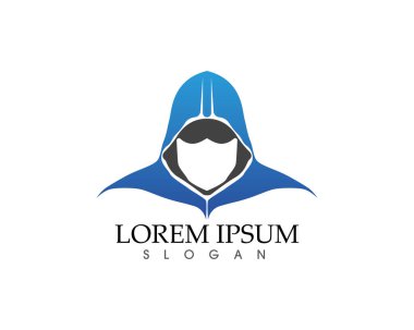 Gladyatör maskesi warior logo ve sembolleri şablonu