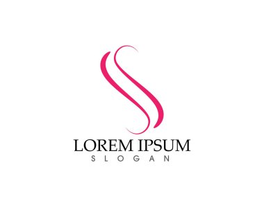 S logosu ve sembolleri şablon vektör simgeler