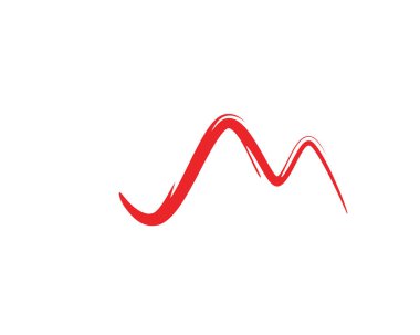 M harfi vektör simgeleri bu tür logo şablonları