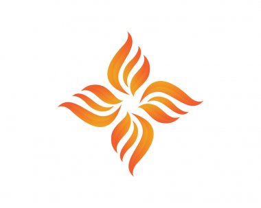 Doğa logosunu ve sembol şablonlarını ateşle..