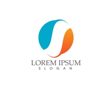 S logosu ve sembolleri şablon vektör simgeler..