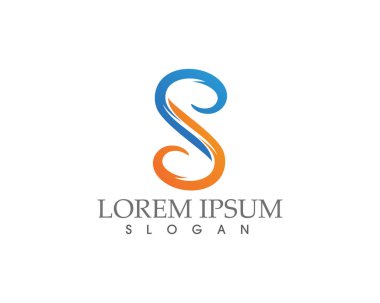 S logosu ve sembolleri şablon vektör simgeler