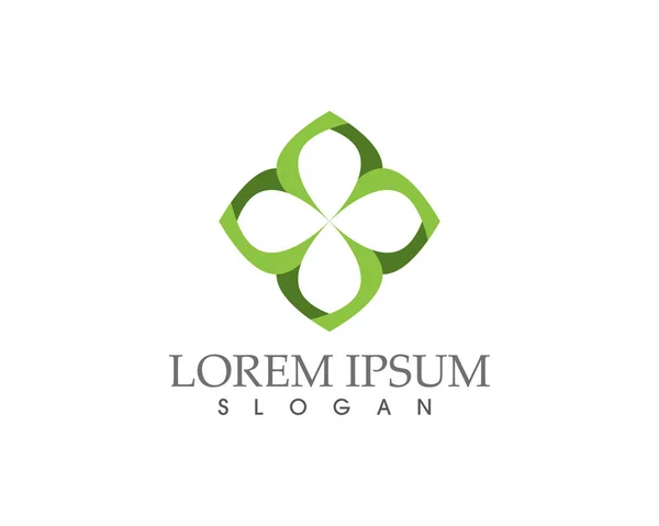 Logotipos de la ecología hoja verde naturaleza elemento vector icono — Archivo Imágenes Vectoriales