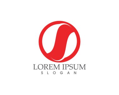 S logosu ve sembolleri şablon vektör simgeler..
