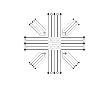Soyut gelecek dijital bilim teknolojisi kavramı..