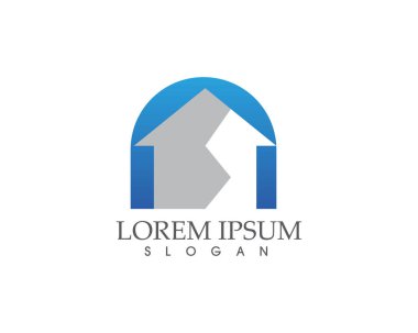 ev binalar logo ve simgeleri simgeleri şablonu..