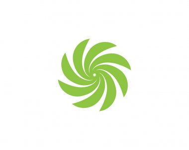 Girdap çember logosu ve semboller şablon uygulamaları..