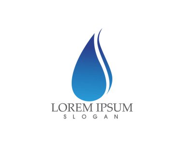 Su damla doğa logo ve sembolleri şablon simgeler app..