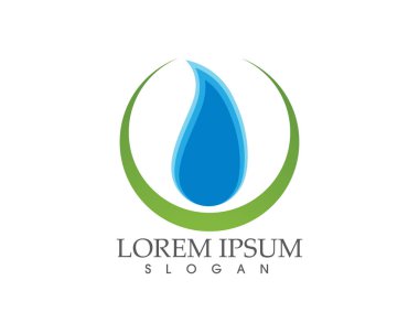 Su damla doğa logo ve sembolleri şablon simgeler app..