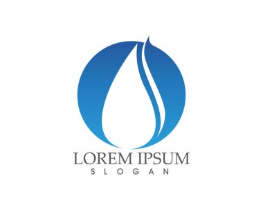 Su damla doğa logo ve sembolleri şablon simgeler app..