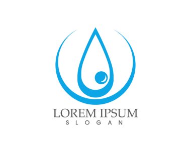 Su damla doğa logo ve sembolleri şablon simgeler app..