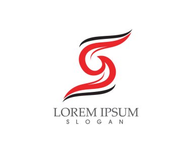S logosu ve sembolleri şablon vektör simgeler..