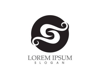 S logosu ve sembolleri şablon vektör simgeler