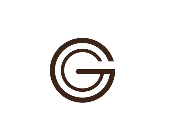 G harfleri logosu ve semboller şablon uygulamaları.. — Stok Vektör