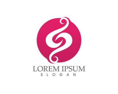 S logosu ve sembolleri şablon vektör simgeler