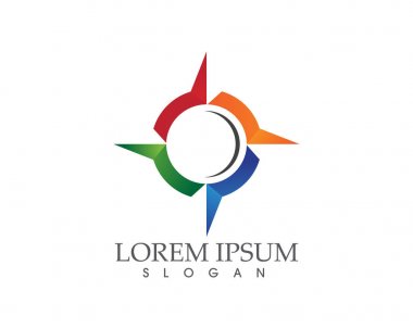 Pusula işaret ve sembolleri logo vektör app