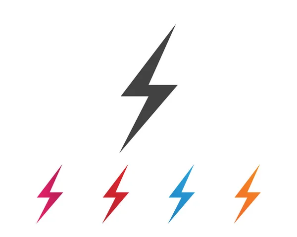 Lightning icon logo and symbols — Stock Vector