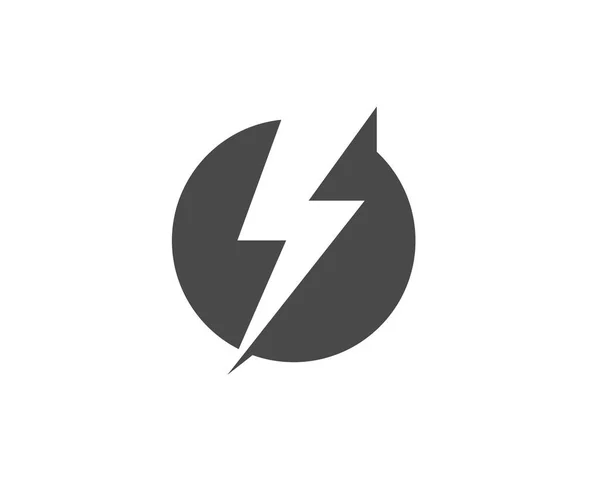 Yıldırım simgesi logo ve sembolleri — Stok Vektör