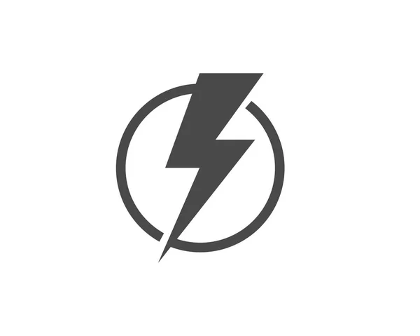 Lightning ikonen logotyp och symboler — Stock vektor