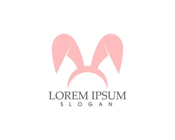Rabbit Logo template vector pictogram ontwerp — Stockvector