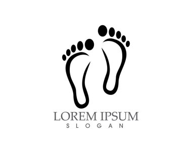 Ayak izi siyah vektör görüntü vektör logo simge app..
