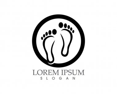 Ayak izi siyah vektör görüntü vektör logo simge app..
