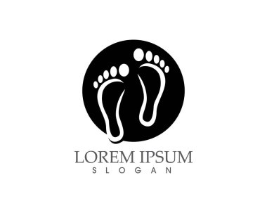 Ayak izi siyah vektör görüntü vektör logo simge app..