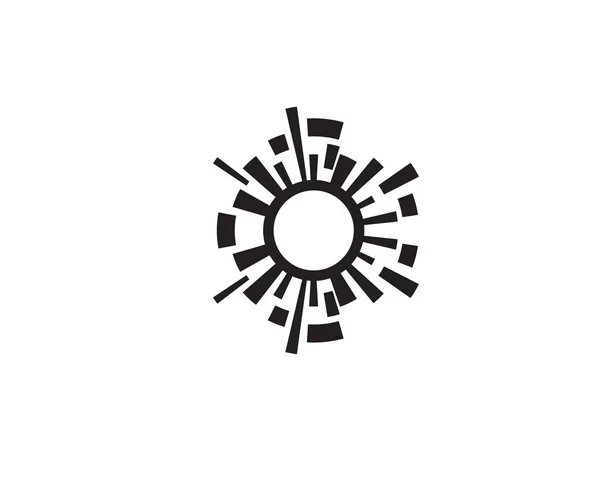 Πρότυπο εικονιδίου διανύσματος λογότυπου ilustration ηχητικών κυμάτων — Διανυσματικό Αρχείο