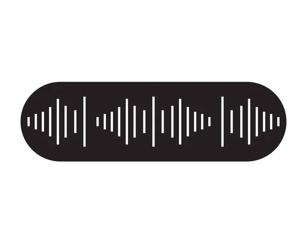Шаблон векторного логотипа звуковой волны — стоковый вектор