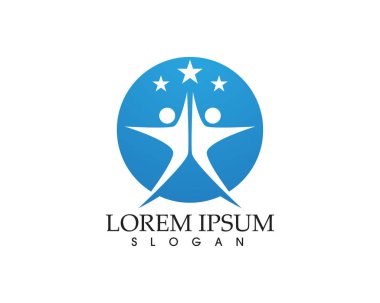 Yıldız Logosu Şablonu vektör illüstrasyon tasarımı