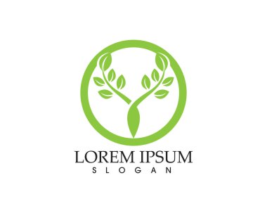 İnsan karakteri logo işareti, sağlık logo. Doğa logo işareti. Gr
