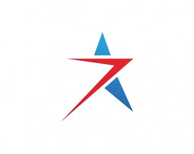 Yıldız Logosu Şablonu vektör illüstrasyon tasarımı