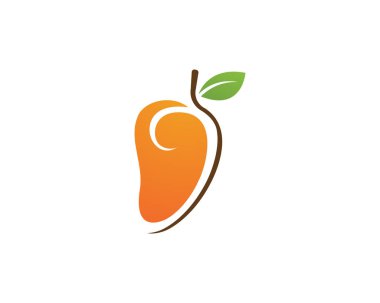 Mango vektör logosu simge vektör şablonu 