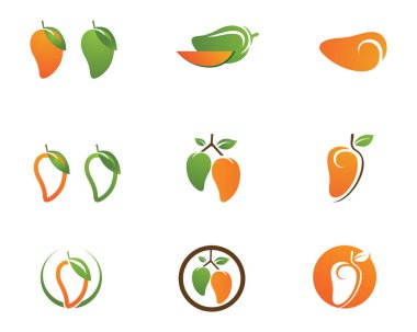 Mango vektör logosu simge vektör şablonu 
