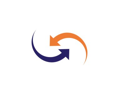 Ok vektör illüstrasyon simgesi Logo Şablonu tasarımı