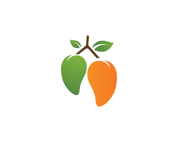 Mango vector logo Mango icono vector plantilla — Vector de stock