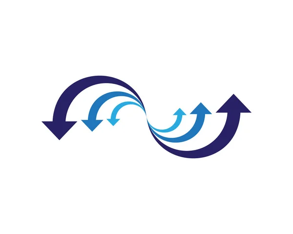 Pijlen vector illustratie pictogram Logo Template ontwerp — Stockvector