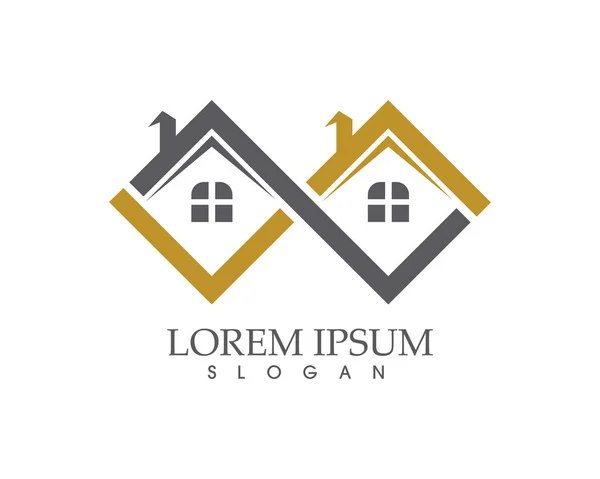 Immobilier et construction Logo design pour entreprise sig — Image vectorielle