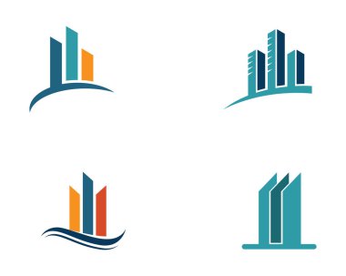 finans logosu ve semboller vektör çizimi