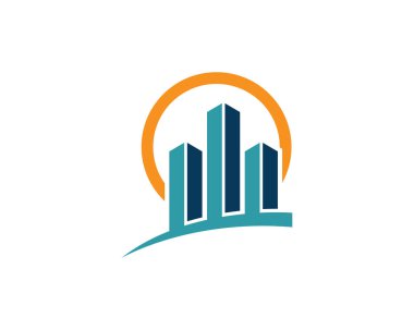 finans logosu ve semboller vektör çizimi