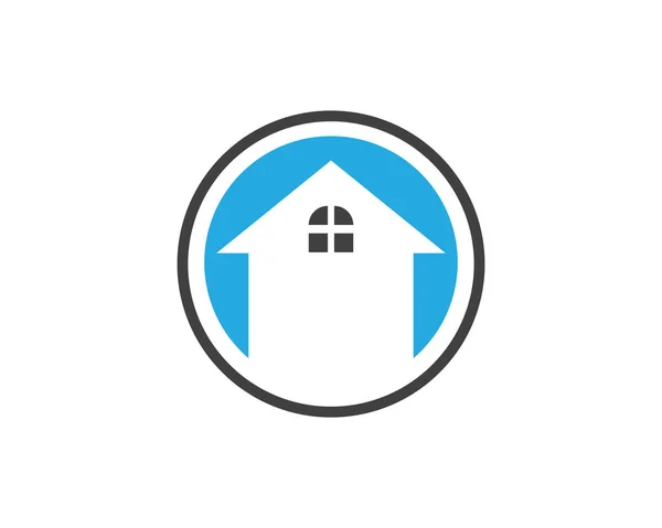 Immobilien, Immobilien und Bau Logo Design für Unternehmen — Stockvektor
