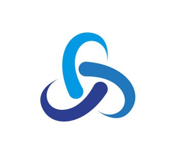 Girdap çember logosu ve semboller şablon uygulamaları..