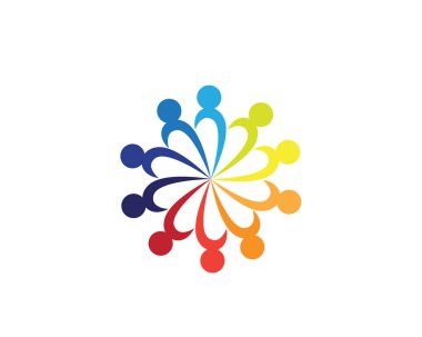 Topluluk soğan insanların bakım logo ve sembolleri şablonu
