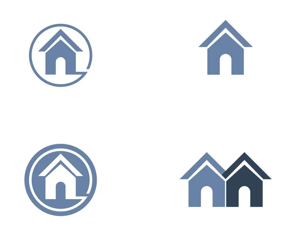 Propiedad y construcción Inicio Diseño de Logo para corporat de negocios — Vector de stock