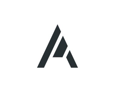 Bir Logo mektup iş şablonu vektör simgesi