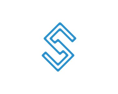 S logosu ve sembolleri şablon vektör simgeler