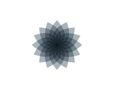 Sağlık, Spa ve Yoga için Lotus çiçek işareti. Vektör Illustratio