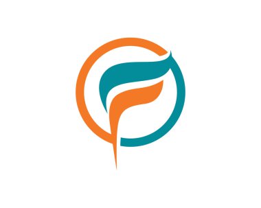 F logosu ateş alev doğa logo ve simgeleri simgeleri şablonu