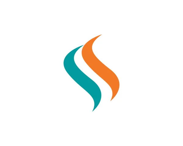F logo Flamme de feu nature logo et symboles icônes modèle — Image vectorielle