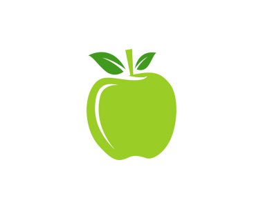 Apple logosu ve sembolleri vektör çizim simgeler app..